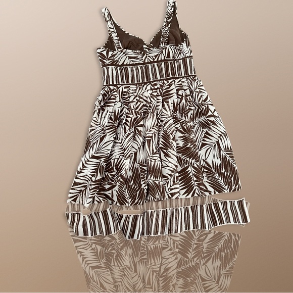 EVAN PICONE Women's Brown , White ,Sleeveless A Line Dress Size 8. - Picture 2 of 7